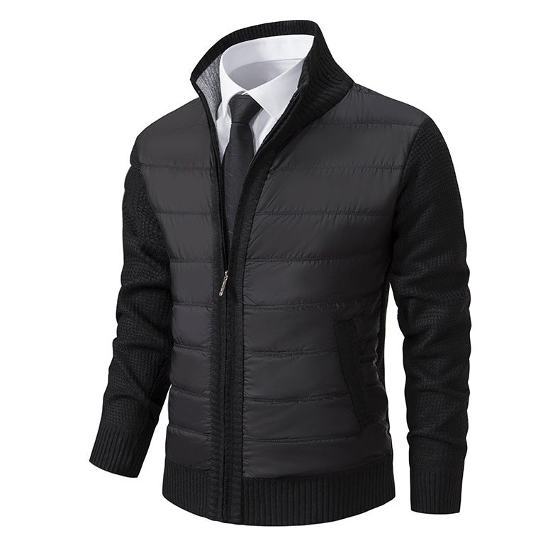 Herren Sportliche Hybridjacke mit feuchtigkeitsregulierendem Material und modernem Strickdesign Aliams