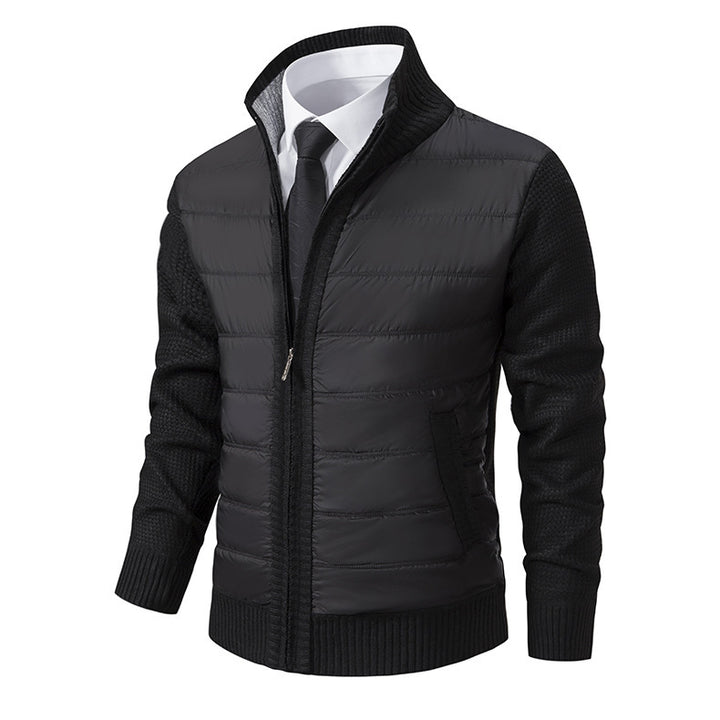 Herren Sportliche Hybridjacke mit feuchtigkeitsregulierendem Material und modernem Strickdesign Aliams
