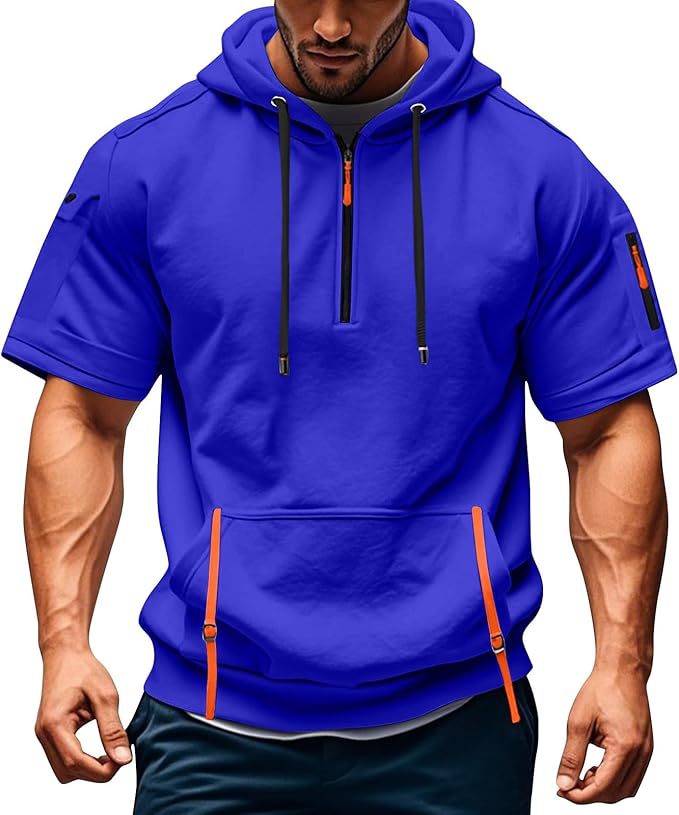 Herren Freizeit Hoodie mit modernen Reißverschlusstaschen Aliams