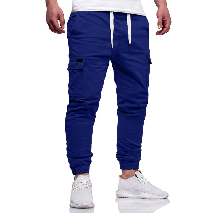 Herren Cargo-Jogginghose mit elastischem Bund und mehreren Taschen Aliams