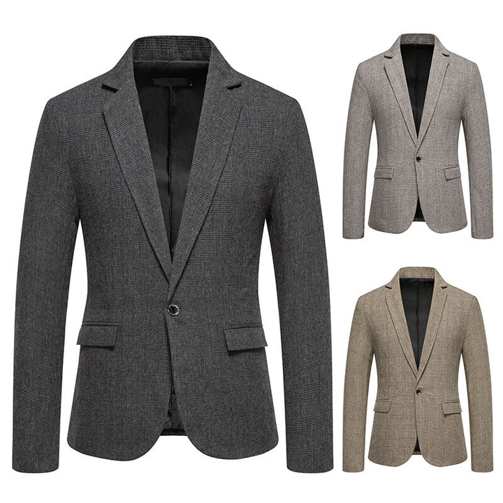 Herren eleganter Blazer im Herringbone-Design Aliams