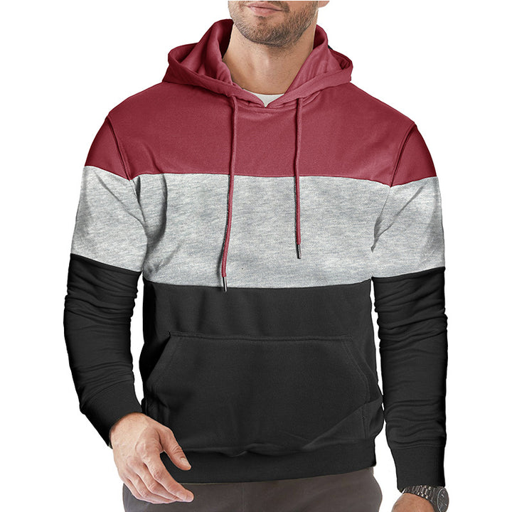 Herren Kapuzenpullover mit modischem Farbblockdesign Aliams