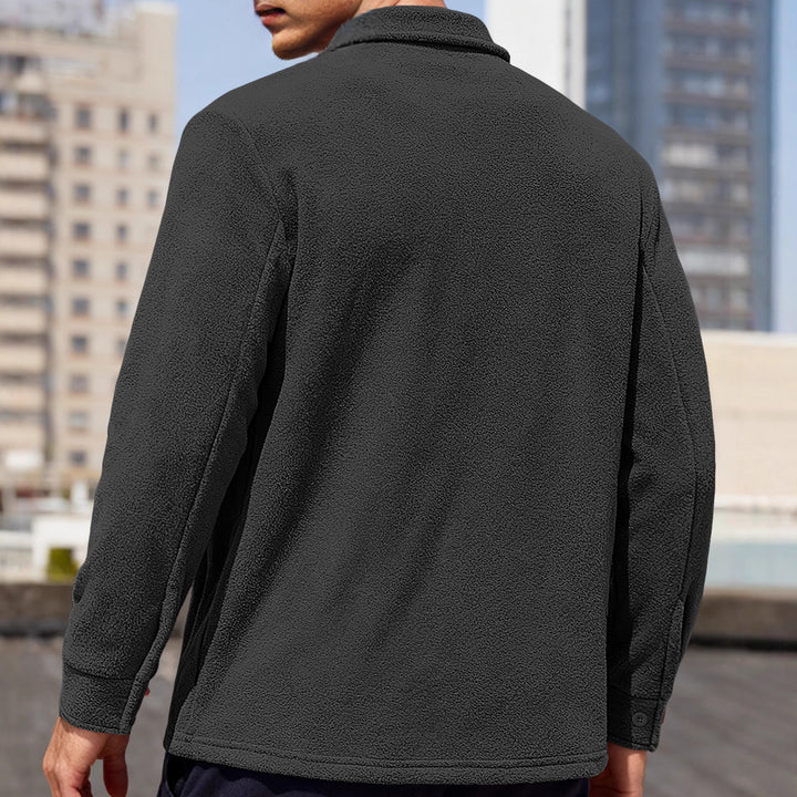 Herren Fleecehemd mit praktischen Brusttaschen Aliams