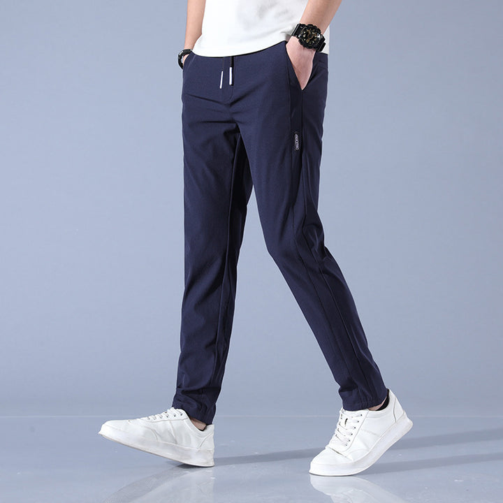 Herren sportliche Sweatpants mit verstellbarem Kordelzug und seitlichen Reißverschlusstaschen Aliams