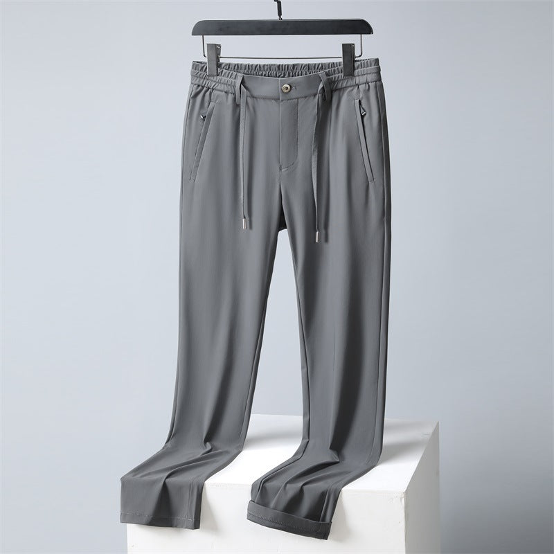 Herren bequeme Sporthose mit elastischem Bund und seitlichen Reißverschlusstaschen Aliams