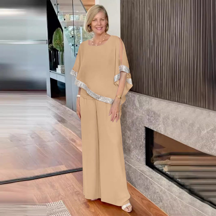 Damen Elegant geschnittenes Zweiteiliges Ensemble Aliams