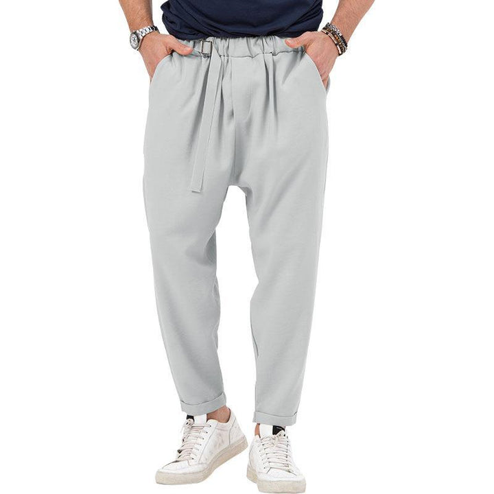 Herren stylische Haremshose mit elastischem Bund und praktischen Seitentaschen Aliams