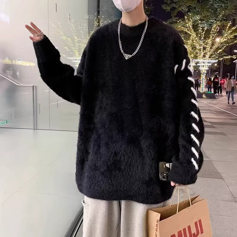 Damen gemütlicher Strickpullover mit stilvollen Details Aliams