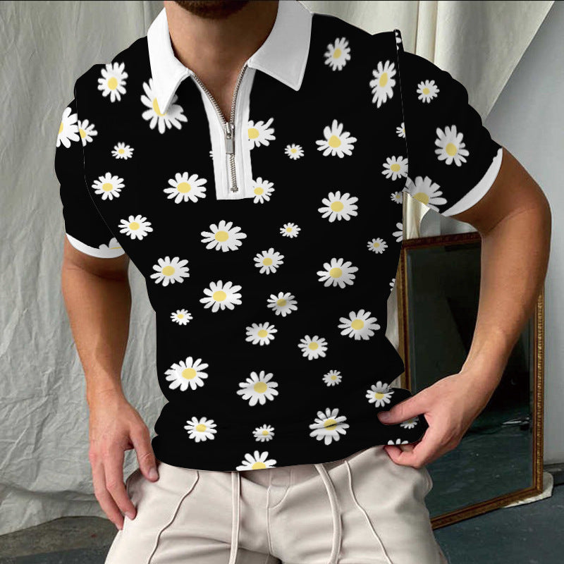 Stylisches Kariertes Kurzarm-Polo-Shirt für Herren Aliams