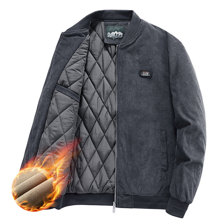 Herren Bomberjacke mit isolierendem Innenfutter und praktischem Stehkragen Aliams