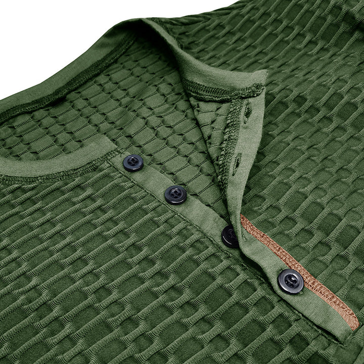 Herren strukturiertes Langarmshirt Aliams