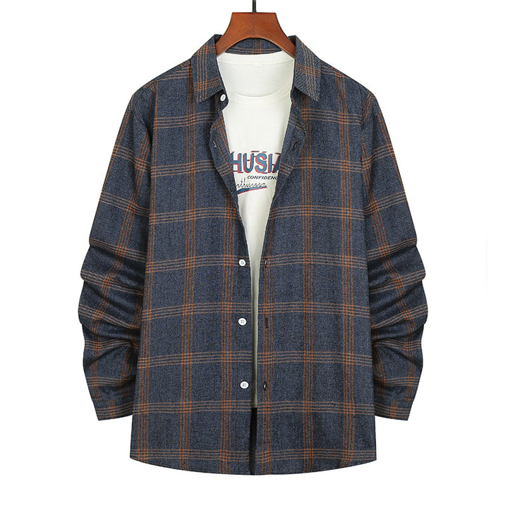 Herren Flanellhemd mit modernem Karomuster und bequemer Passform Aliams