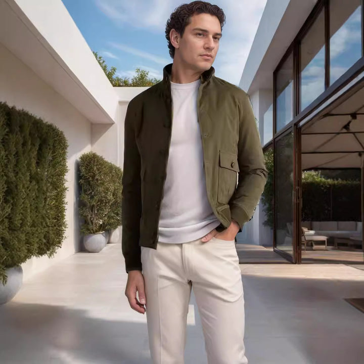 Herren Utility-Jacke mit mehreren praktischen Taschen Aliams