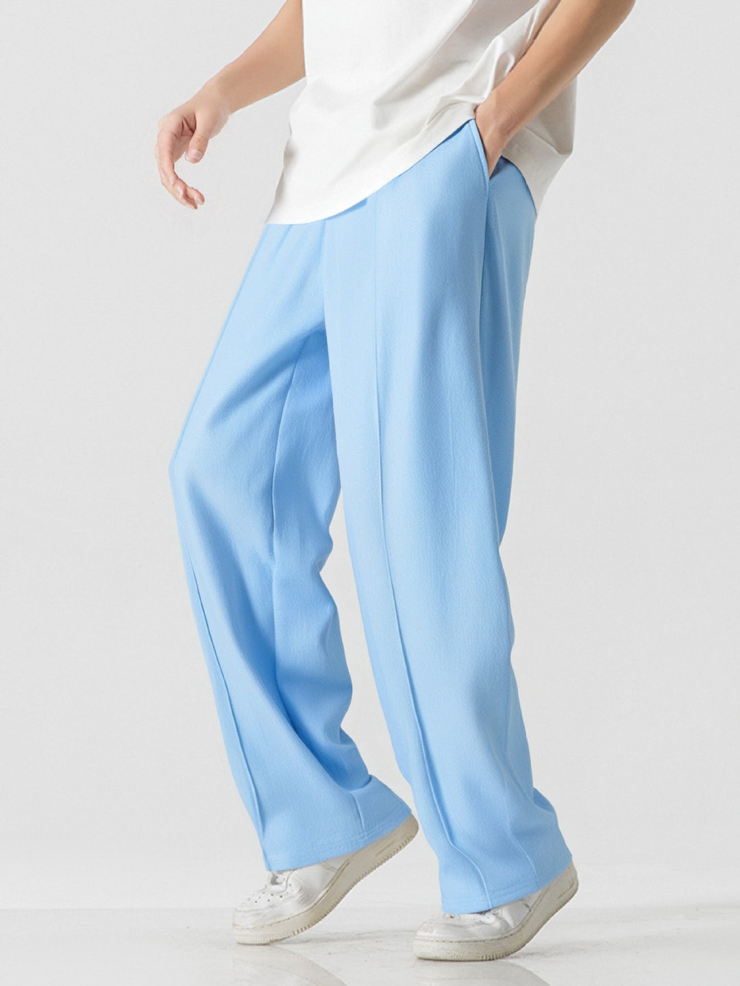 Herren Elegante, weite Freizeithose aus atmungsaktivem Gewebe Aliams