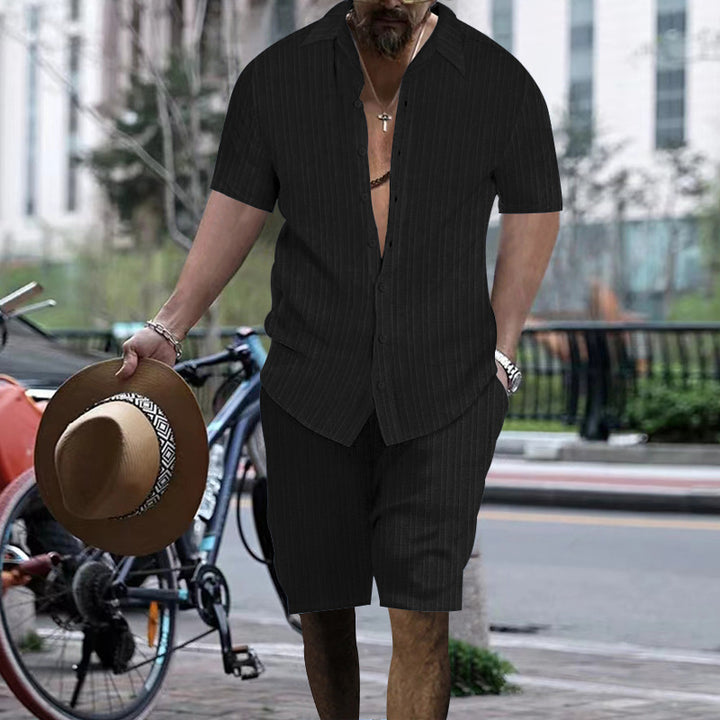 Herren Freizeitanzug im modernen Streifenlook Aliams