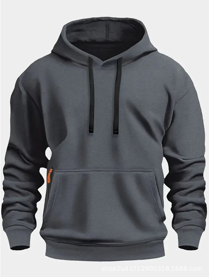 Herren sportlicher Kapuzenpullover mit praktischen Taschen und atmungsaktivem Material Aliams