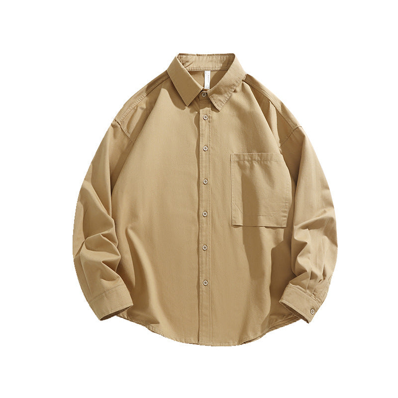 Herren Hochwertiges Langarmhemd mit praktischer Brusttasche Aliams