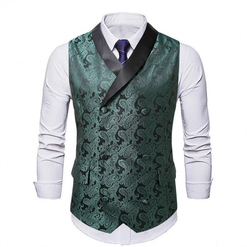 Herren elegante Weste mit luxuriösem Paisleymuster Aliams