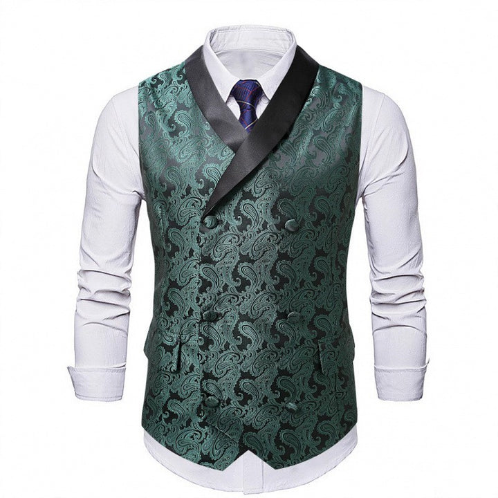 Herren elegante Weste mit luxuriösem Paisleymuster Aliams