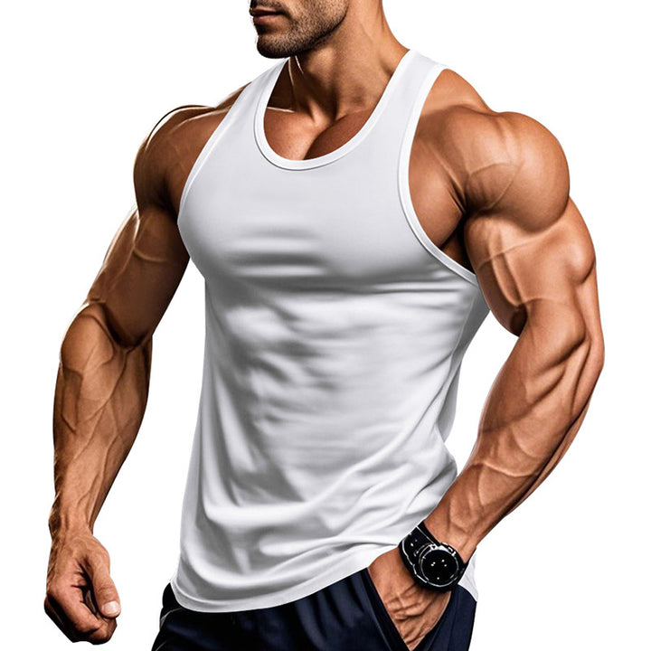 Herren atmungsaktives Fitness Tanktop mit Racerback-Schnitt Aliams