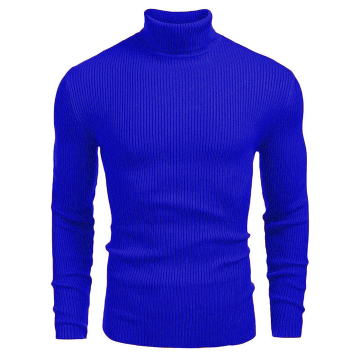 Herren Hochwertiger Rollkragenpullover aus feinem Rippenstrick Aliams
