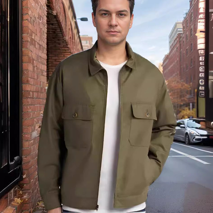 Herren utility Jacke im modernen Design mit praktischen Taschen Aliams