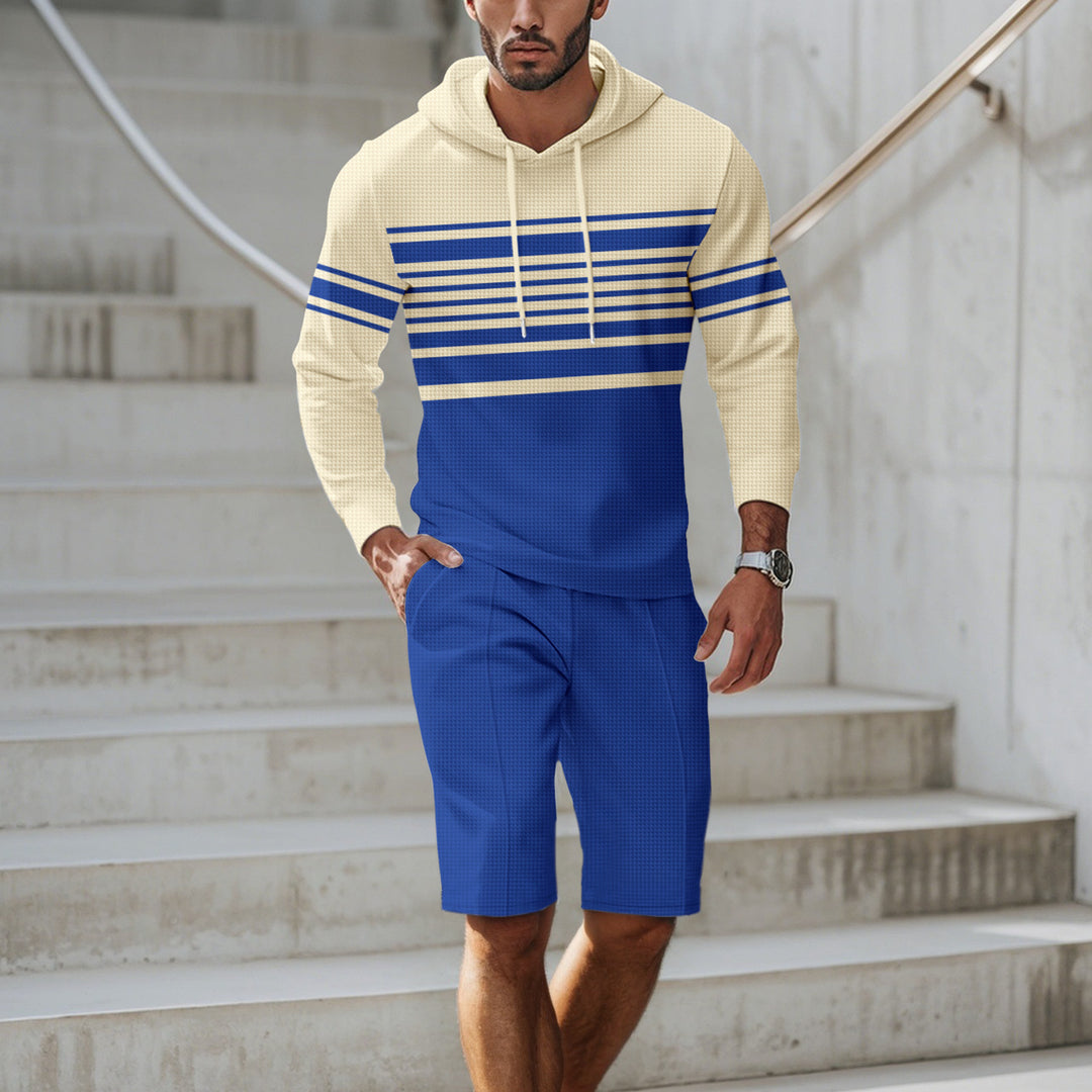 Herren Sportliches Kapuzenshirt mit strukturiertem Material und modernen Linien Aliams