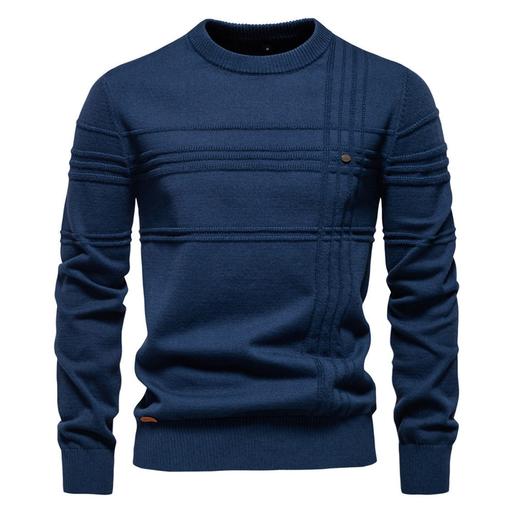 Herren Strickpullover mit modernem Strukturdesign und Komfortpassform Aliams