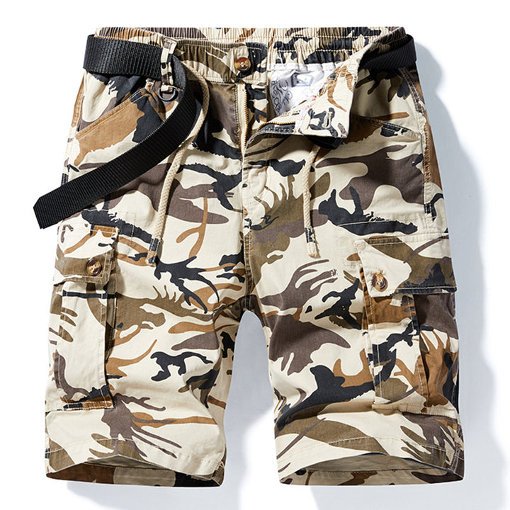 Herren Cargoshorts im lässigen Camouflage-Stil mit multifunktionalen Taschen Aliams