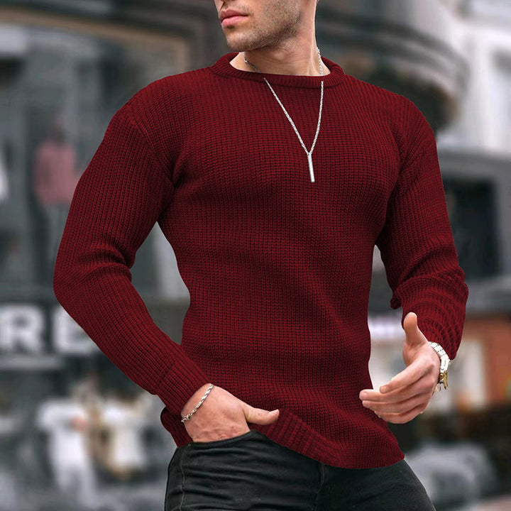 Herren Strickpullover mit strukturiertem Muster Aliams