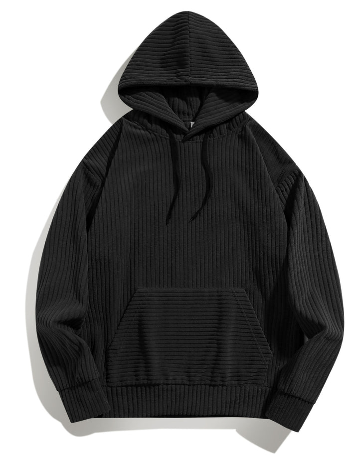 Herren Kapuzenpullover mit strukturiertem Rippstoff Aliams