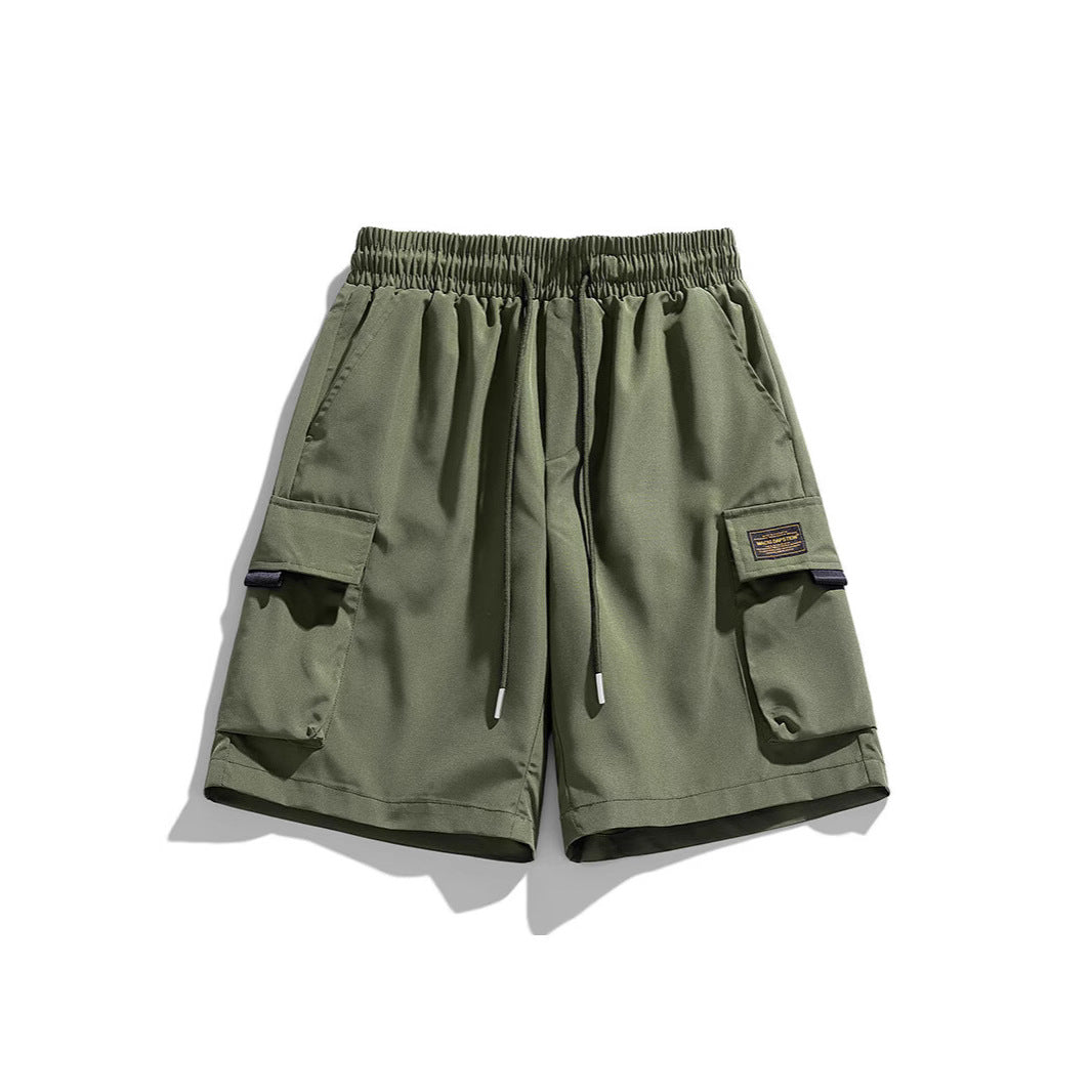 Herren Cargo-Shorts mit elastischem Bund und praktischen Taschen Aliams