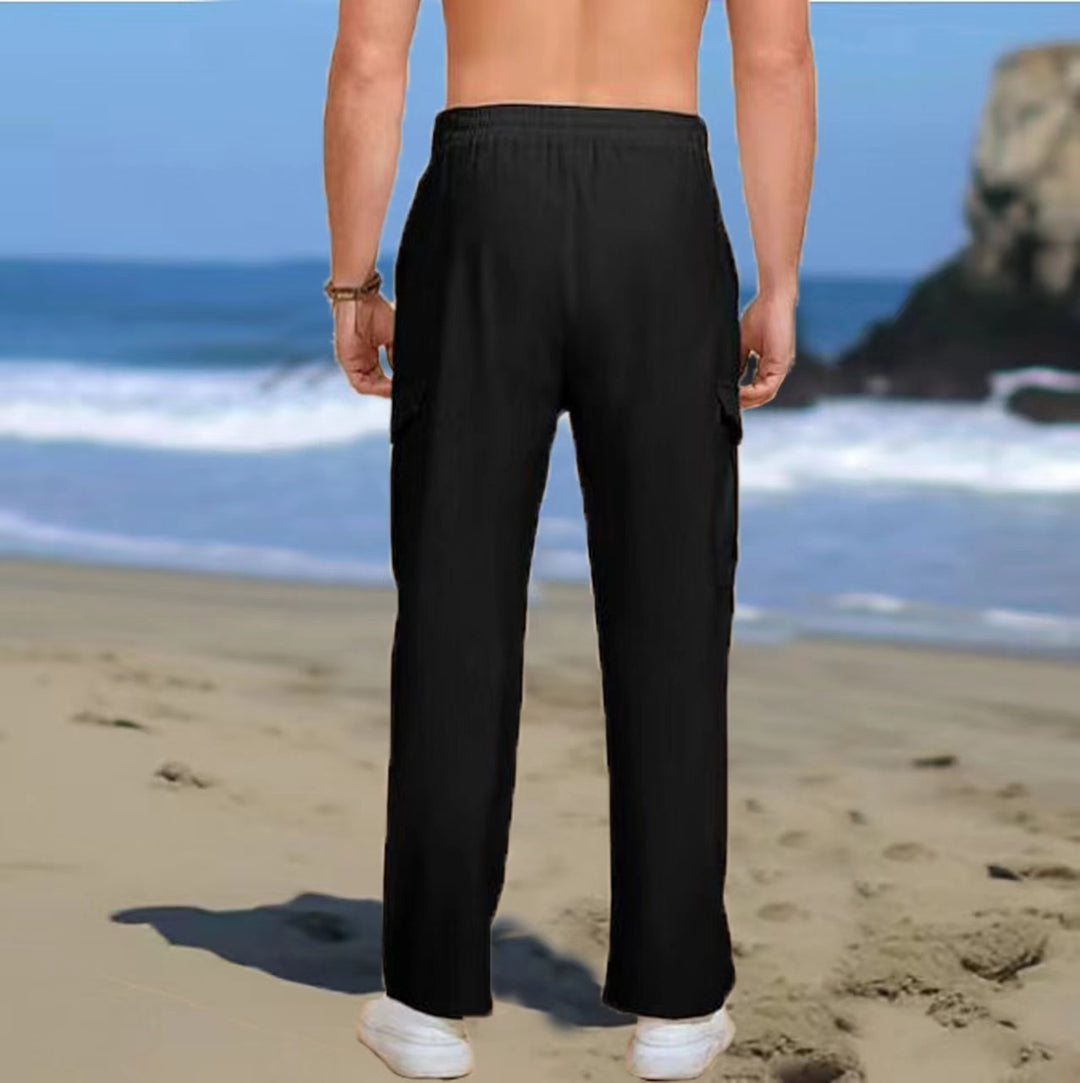 Herren Cargo-Hose mit praktischen Taschen und elastischem Bund Aliams