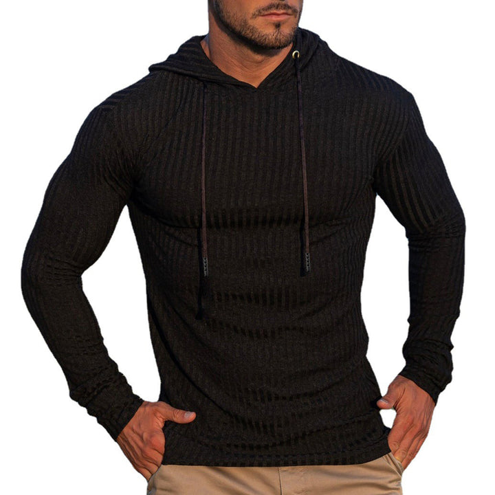 Herren Kapuzenpullover mit trendigem Rippdesign Aliams