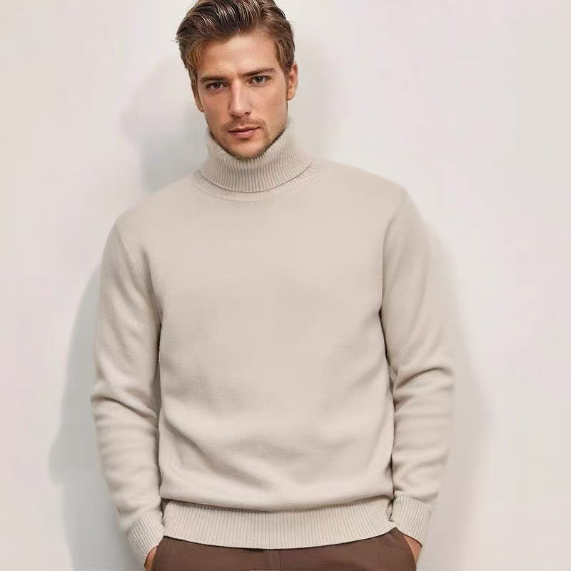Herren Rollkragenpullover aus feinem Strick Aliams