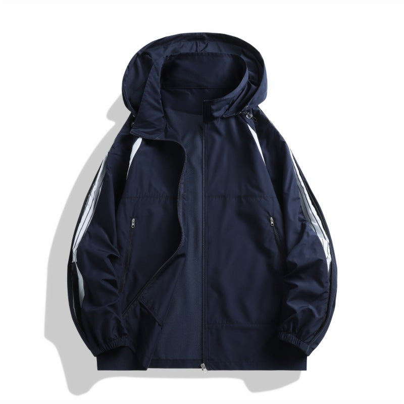 Herren Sportliche Übergangsjacke mit funktionalen Reißverschlusstaschen Aliams