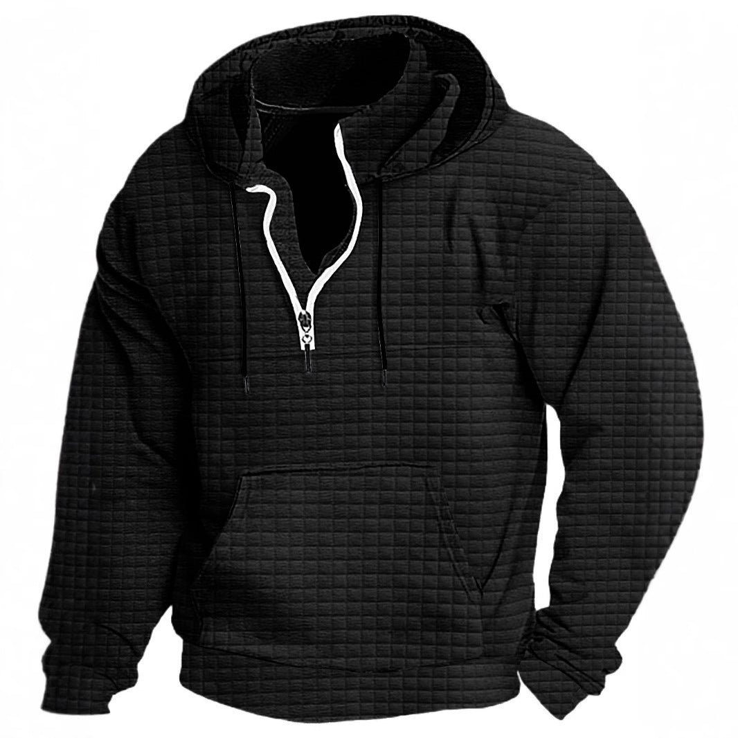 Herren Kapuzenpullover mit innovativem Reißverschluss und strukturiertem Design Aliams