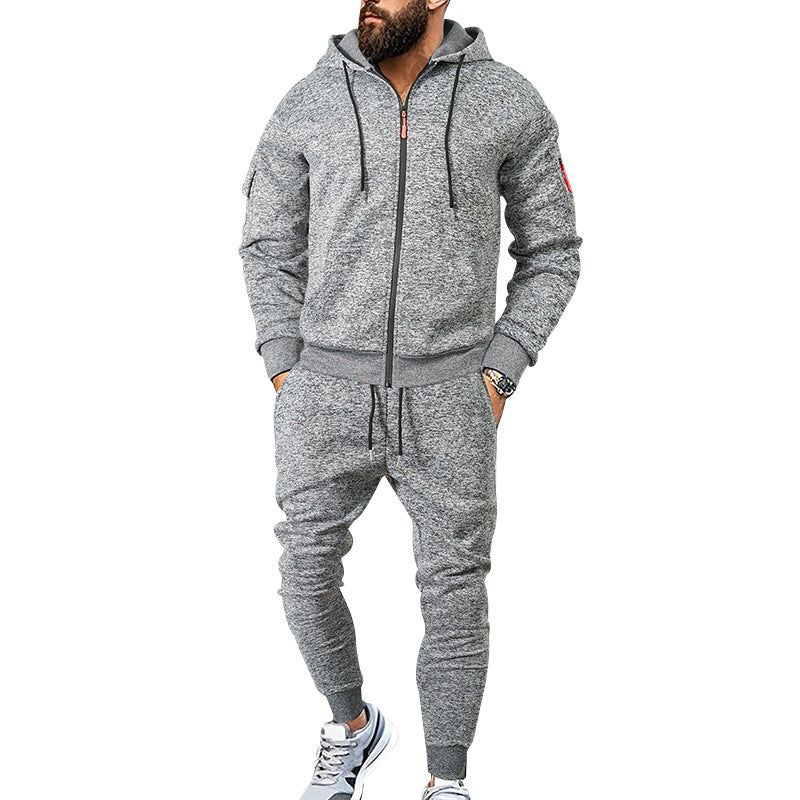 Herren sportliches Hoodie-Trainingsanzug-Set mit atmungsaktiven Eigenschaften Aliams