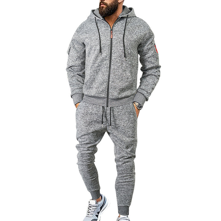 Herren sportliches Hoodie-Trainingsanzug-Set mit atmungsaktiven Eigenschaften Aliams