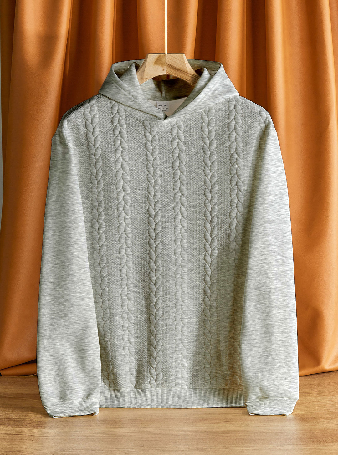 Herren eleganter Kapuzenpullover mit strukturiertem Design Aliams