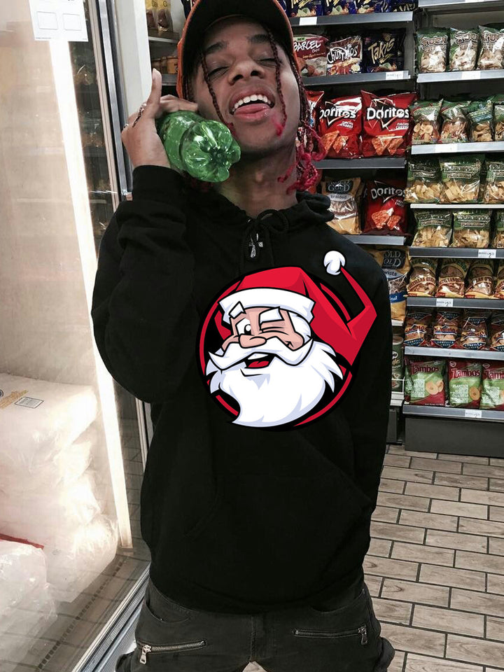 Herren Kapuzenpullover mit kreativem Weihnachtsmotiv Aliams