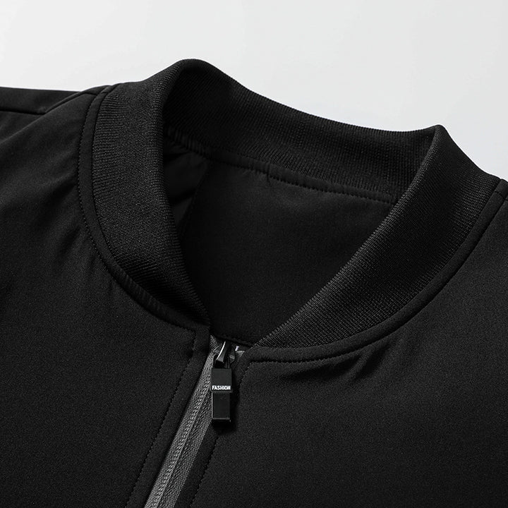 Herren sportliche Übergangsjacke mit elastischen Bündchen und innovativen Taschen Hedi-Mode