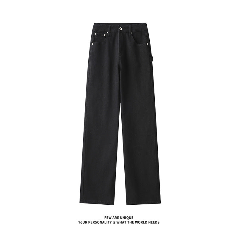 Herren Weitgeschnittene Jeans mit hohem Bund und praktischen Taschen Aliams