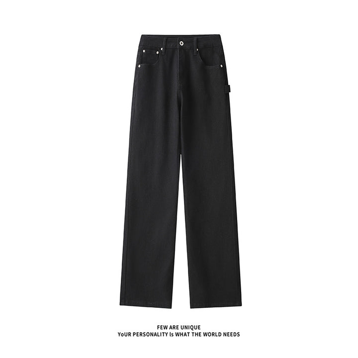 Herren Weitgeschnittene Jeans mit hohem Bund und praktischen Taschen Aliams