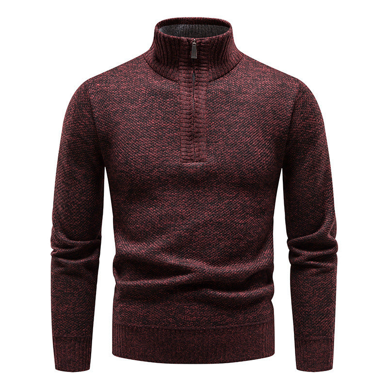 Herren Stehkragen Pullover aus hochwertigen Baumwollmix Aliams