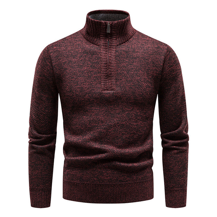 Herren Stehkragen Pullover aus hochwertigen Baumwollmix Aliams