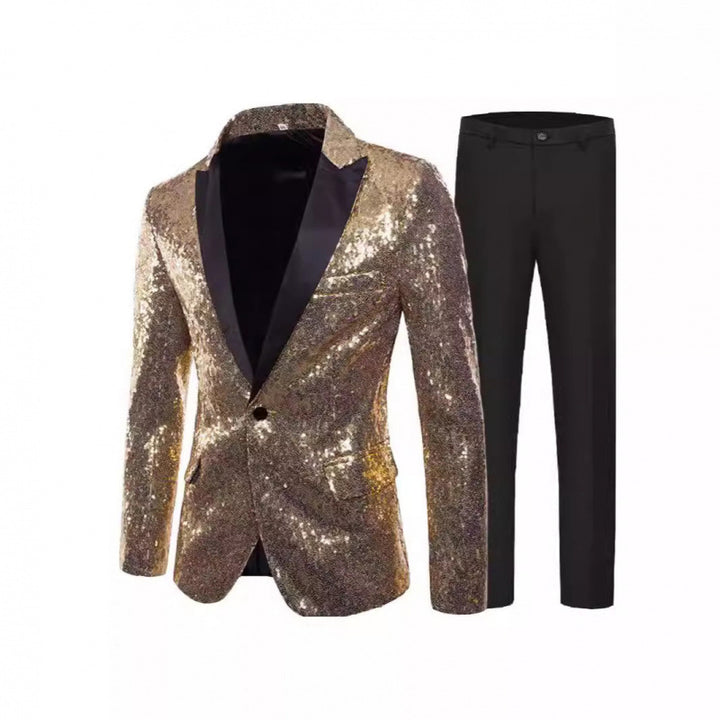 Herren Glitzer-Smokinganzug Aliams