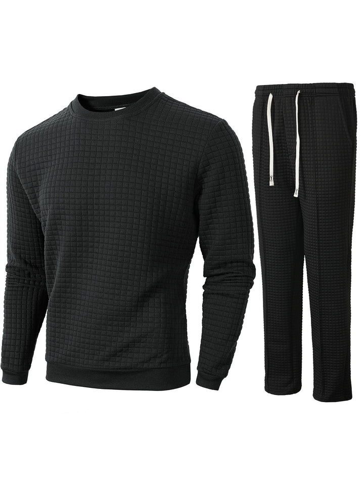 Herren gemütliches Sweatshirt und Jogginghose Set Aliams