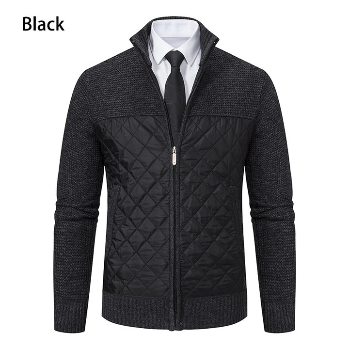 Herren gesteppte Freizeitjacke mit hochschließendem Kragen und praktischen Taschen Aliams