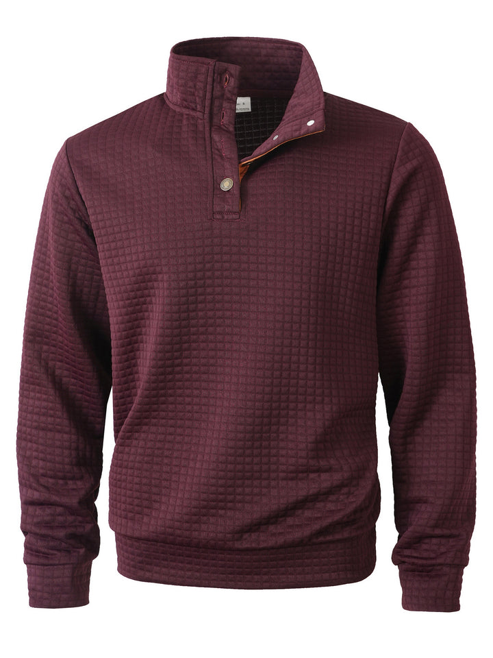 Herren stylischer Pullover mit modischem Stehkragen Aliams